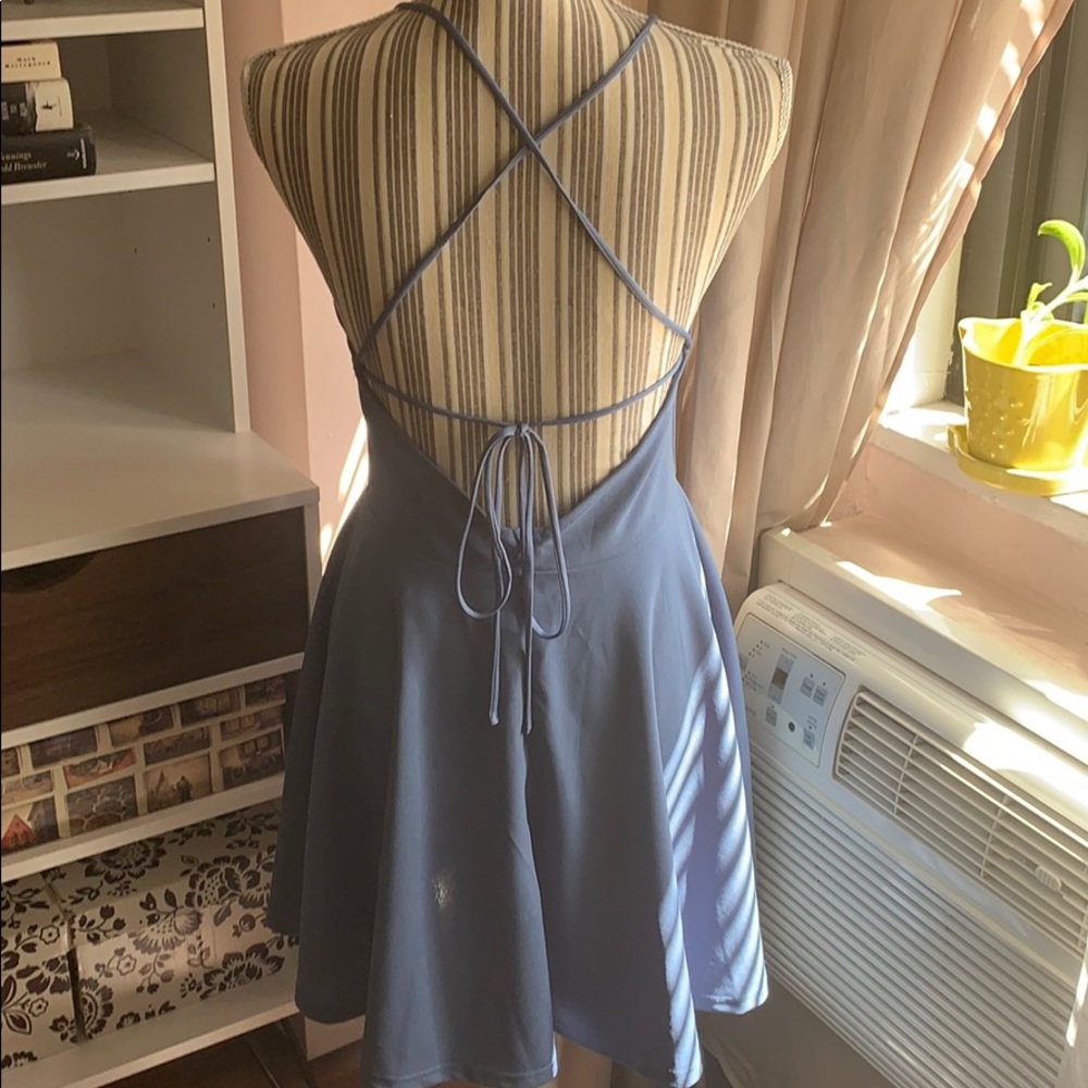 Trac tie-back skater dress